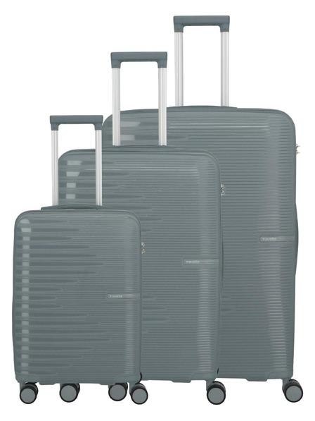 Travelite Set potovalnih kovčkov Travelite Pacific S,M,L Anthracite