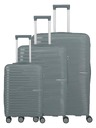 Travelite Set potovalnih kovčkov Travelite Pacific S,M,L Anthracite
