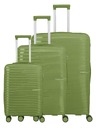 Travelite Set potovalnih kovčkov Travelite Pacific S,M,L Olive