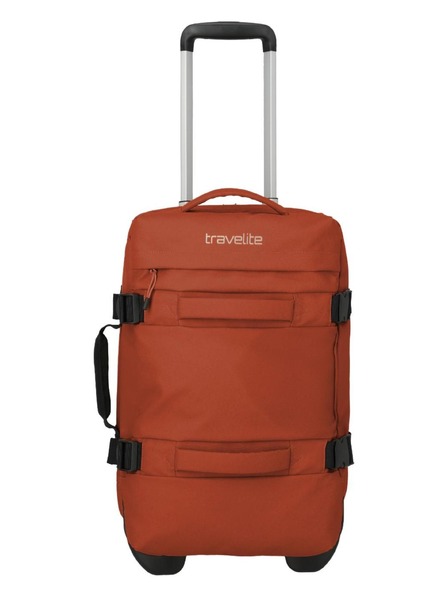Travelite Travelite Bolonia na kolesih Duffle S Oranžna