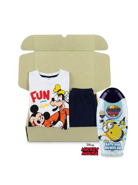 Trenýrkárna Dečkova darilna garnitura pižama Mickey in tuširni gel Minioni