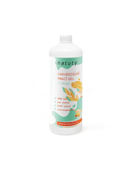 Natuty Pralni gel Natuty univerzalni s vonjo limone 1000 ml