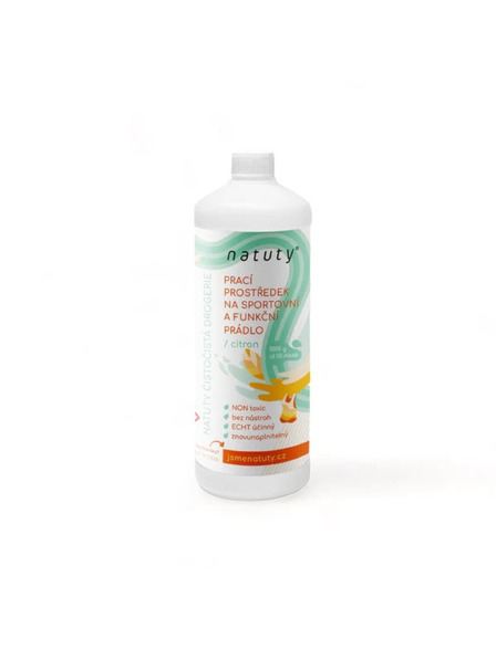 Natuty Pralni gel Natuty za športno in funkcijsko perilo s vonjo limone 1000 ml