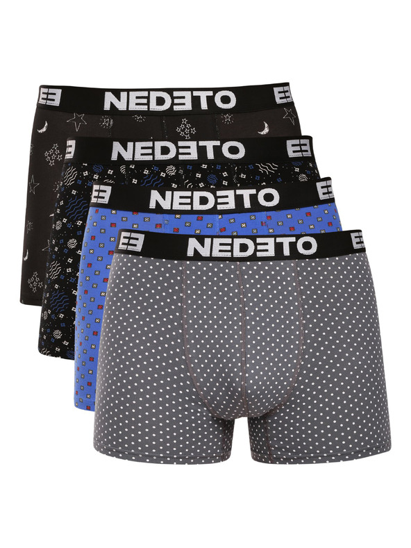 Nedeto Komplet štirih - moške boksarice Nedeto večbarvne