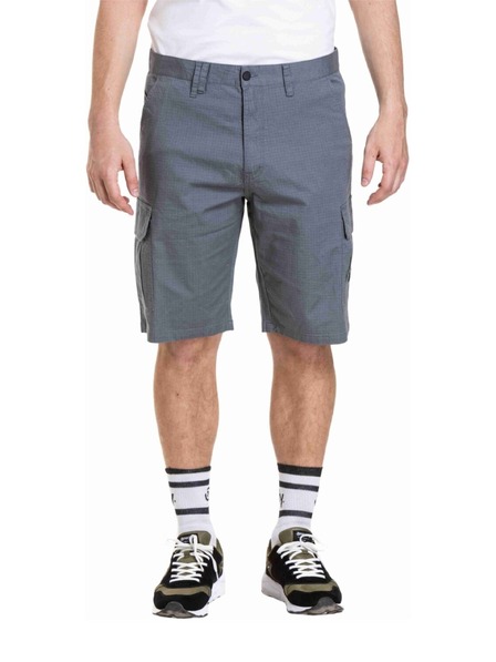 Meatfly Moške kratke hlače Meatfly Syndrom Grey Ripstop