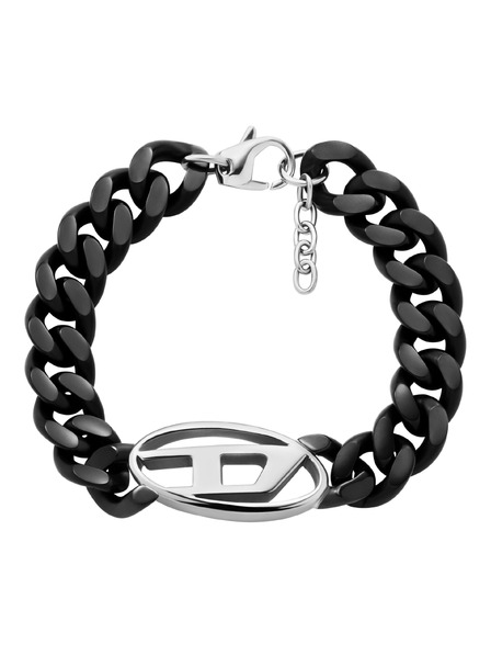 Diesel Unisex jekleni zapestnica Diesel Oval D Logo DX1611931