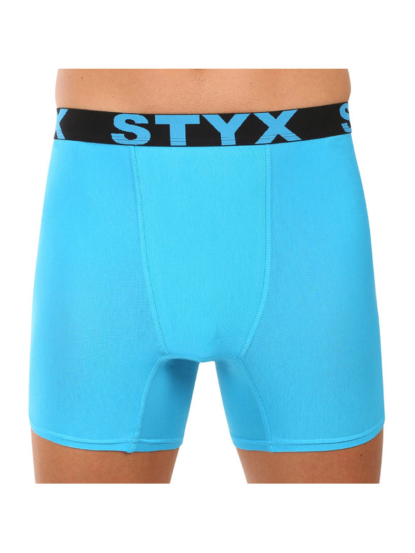 Styx Komplet treh - moške boksarice Styx dolge športne elastične večbarvne