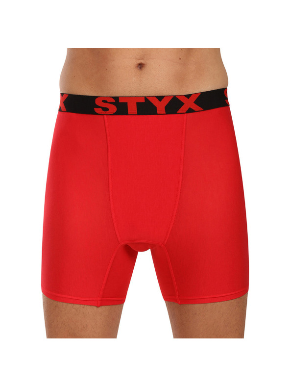 Styx Komplet treh - moške boksarice Styx dolge športne elastične večbarvne