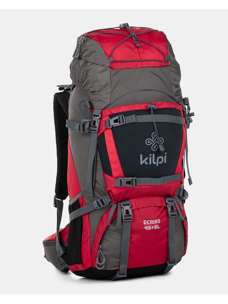 Kilpi Sivo-rdeč unisex športni nahrbtnik Kilpi ECRINS (45+5 l)