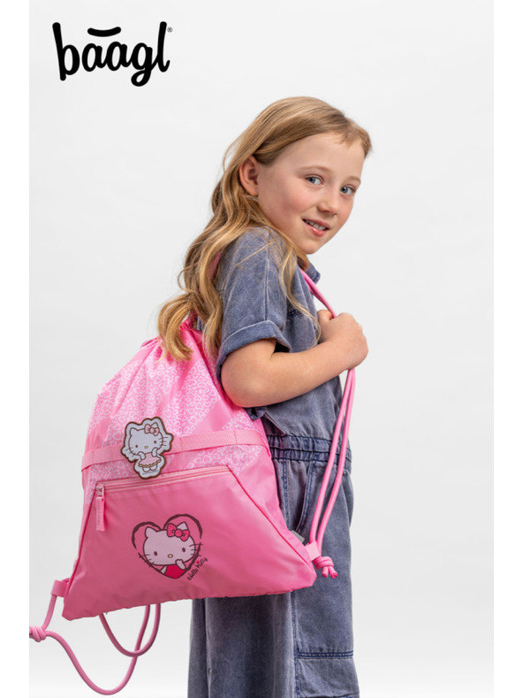 BAAGL  BAAGL SET 3 Zippy Plus Hello Kitty Sweet Leopard: torba, penal, vrečka GRS