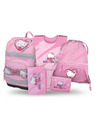 BAAGL  BAAGL SET 5 Zippy Plus Hello Kitty Sweet Leopard: torba, penal, vrečka, predpasnik, denarnica GRS