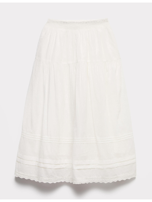 Marks & Spencer Maxi krilo iz čiste bombaže s šivi (6–16 let) Marks & Spencer kremasta