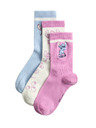 Marks & Spencer Nogavice Lilo & Stitch™, set 3 parov (6 small – 7 large) Marks & Spencer roza