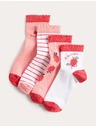 Marks & Spencer Nogavice Fun Berries, set 4 parov (6 small – 7 large) Marks & Spencer oranžna