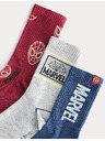 Marks & Spencer Nogavice Spider-Man™ z visokim deležem bombaže, 3 pari Marks & Spencer rdeča