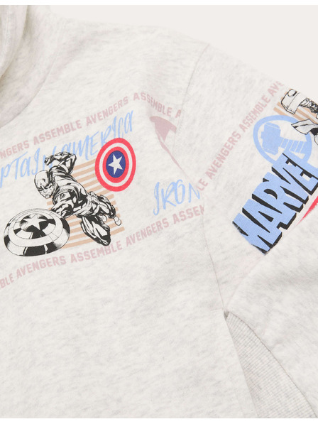 Marks & Spencer Pulover Marvel™ s kapuco in visokim deležem bombažne (2–8 let) Marks & Spencer siva