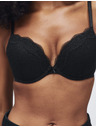 Marks & Spencer Čipkasti push-up dekolte nedrček Jasmine s kosticami, (vel. A–E) Marks & Spencer črna