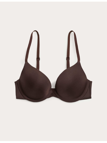 Marks & Spencer Nevidni Body Invisibles™ dekolte push-up nedrček s kosticami, (A–E) Marks & Spencer rjava