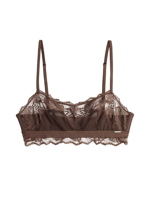 Marks & Spencer Čipkasti braleta Savannah brez kosti Marks & Spencer rjava