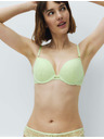 Marks & Spencer Čipkasti push-up prsni nedrček Ida s kostmi (A–E) Marks & Spencer zelen