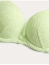 Marks & Spencer Čipkasti push-up prsni nedrček Ida s kostmi (A–E) Marks & Spencer zelen