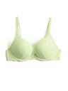 Marks & Spencer Čipkasti push-up prsni nedrček Ida s kostmi (A–E) Marks & Spencer zelen