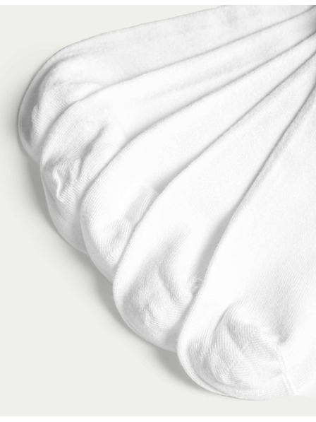 Marks & Spencer 5 parov nizkih nogavic Sumptuously Soft™ Marks & Spencer bela