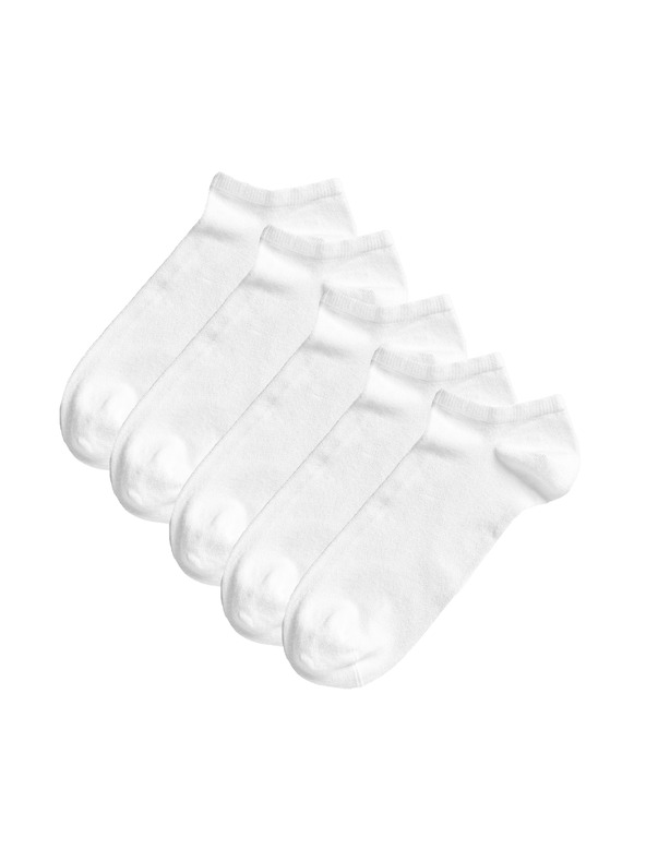 Marks & Spencer 5 parov nizkih nogavic Sumptuously Soft™ Marks & Spencer bela