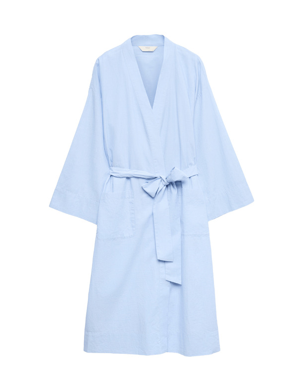 Marks & Spencer Odeja iz materiala chambray iz čiste bombaže Marks & Spencer modra