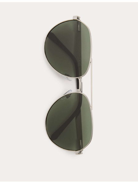 Marks & Spencer Kovinskih polarizirani sončna očala v slogu Aviator Marks & Spencer srebrna