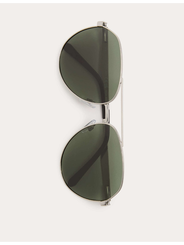 Marks & Spencer Kovinskih polarizirani sončna očala v slogu Aviator Marks & Spencer srebrna