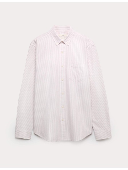 Marks & Spencer Prugasta Oxford srajca Ultimate iz čistega bombaža Marks & Spencer roza