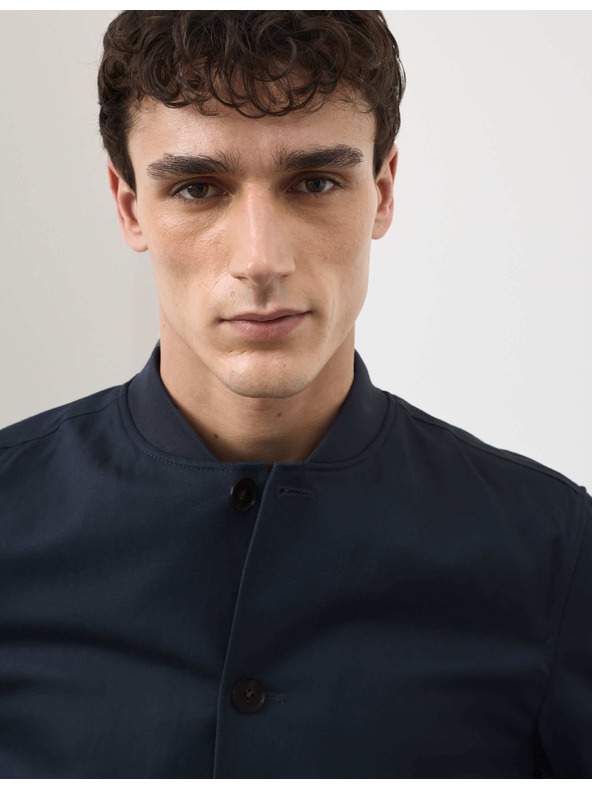 Marks & Spencer Bomber iz mešanice bombaža Marks & Spencer modra