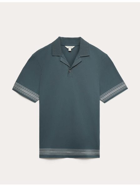 Marks & Spencer Vezena polokošulja Supima®, iz čistega bombaža Marks & Spencer modra
