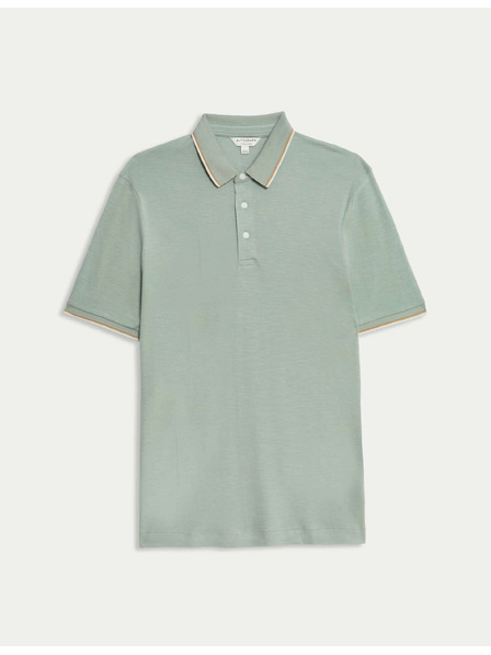 Marks & Spencer Polokošulja iz mešanice lanu Marks & Spencer zelena
