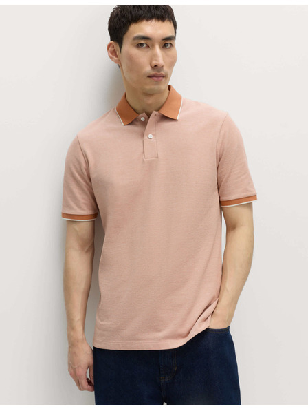 Marks & Spencer Polo majica Pique s poudarjenimi robovi The Ultimate Marks & Spencer oranžna