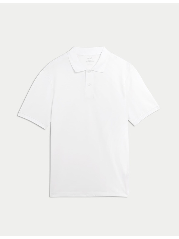 Marks & Spencer Polo majica The Ultimate Pique Marks & Spencer bela