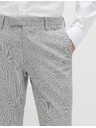 Marks & Spencer Elastične oblekne hlače tesnega kroja s teksturo Marks & Spencer siva
