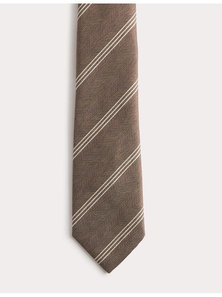 Marks & Spencer Prugasta kravata Marks & Spencer smetana