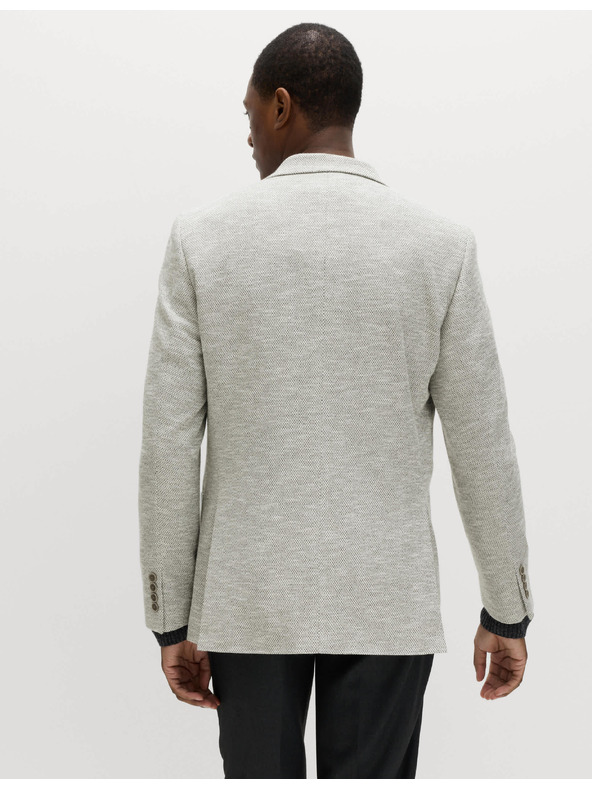 Marks & Spencer Raztegljiv blazer prililegajocega kroja s teksturo Marks & Spencer siva