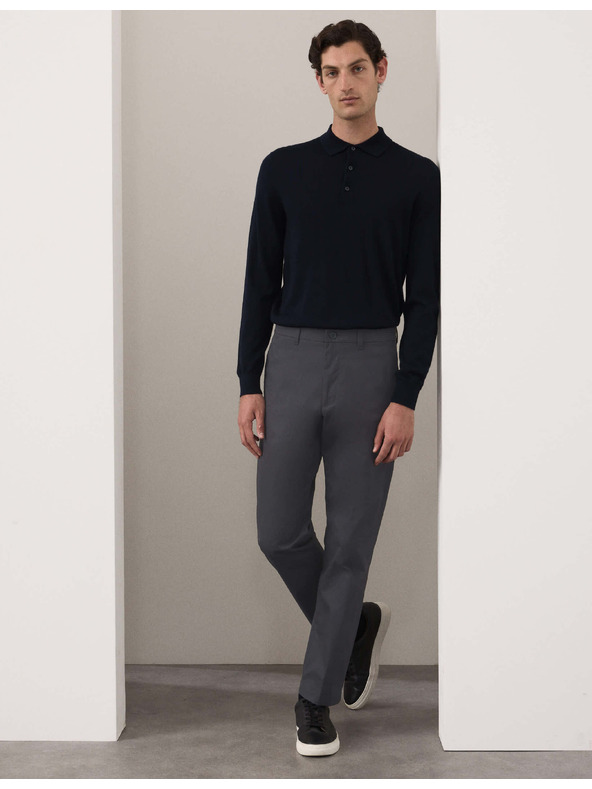 Marks & Spencer Super lahke chino hlače, normalen rez Marks & Spencer siva