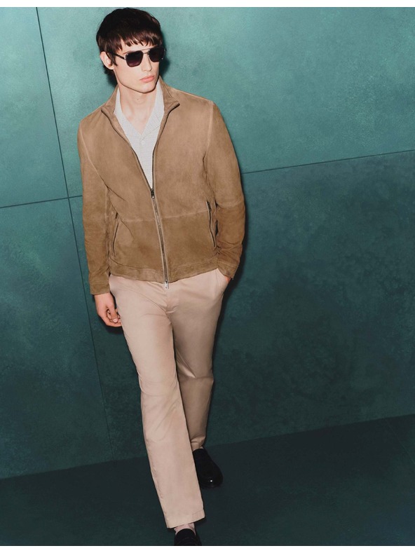 Marks & Spencer Super lahke chino hlače, normalen kroj Marks & Spencer bež