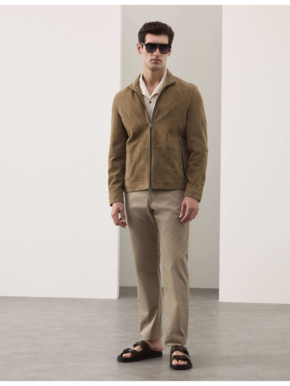 Marks & Spencer Super lahke chino hlače, normalen kroj Marks & Spencer bež
