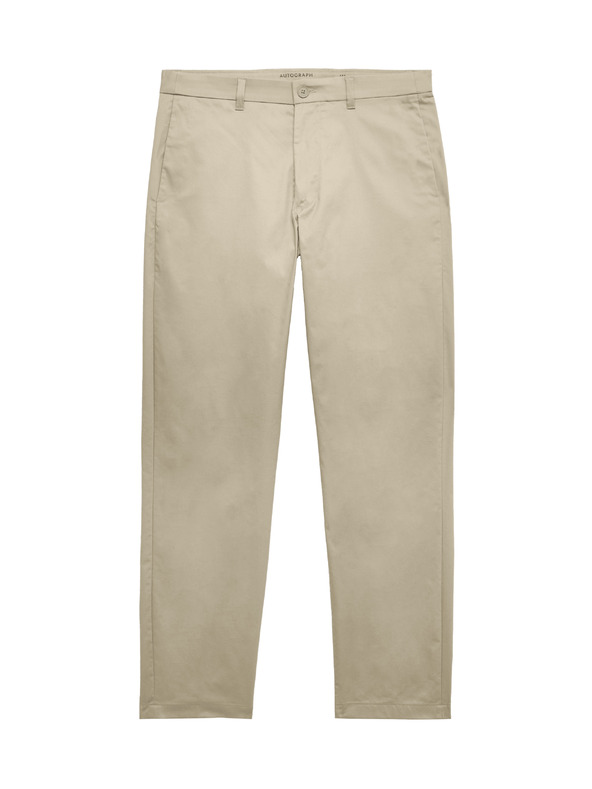 Marks & Spencer Super lahke chino hlače, normalen kroj Marks & Spencer bež