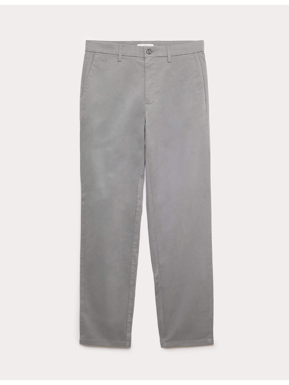 Marks & Spencer Raztegljive hlače chino regular fit Marks & Spencer sive barve