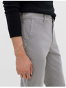 Marks & Spencer Raztegljive hlače chino regular fit Marks & Spencer sive barve