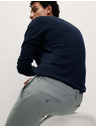 Marks & Spencer Hlače Marks & Spencer stretch chino slim fit sive barve