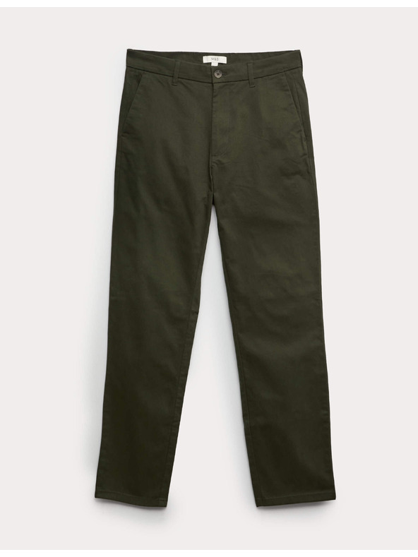 Marks & Spencer Raztegljive hlače chino običajnega kroja Marks & Spencer zelena