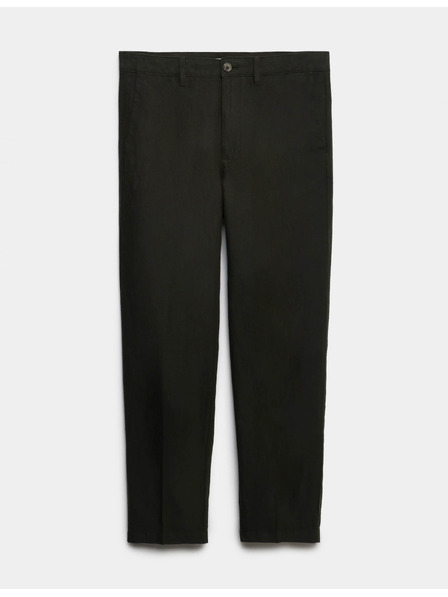 Marks & Spencer Chino hlače iz lanene zmesi, normalen kroj Marks & Spencer zelena