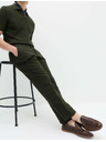 Marks & Spencer Chino hlače iz lanene zmesi, normalen kroj Marks & Spencer zelena
